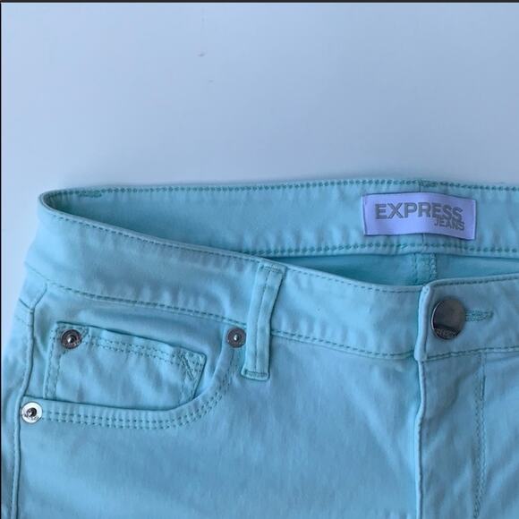 GAP Tee striped + EXPRESS pants mint green bundle - Picture 6 of 8